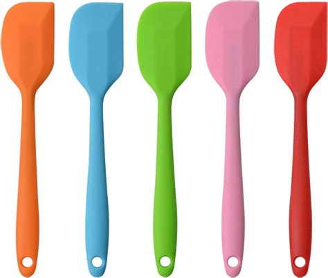 Silicone Spatulas, 8.5 inch Small Rubber Spatula Seamless One .